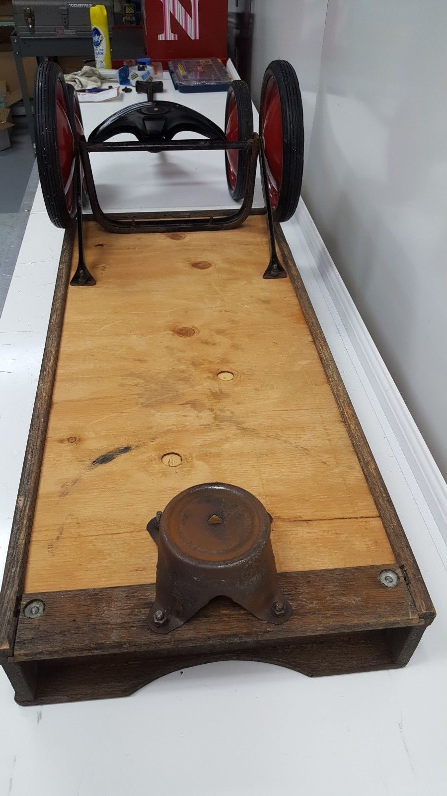 Vintage & Rare Radio Flyer Eagle Flyer Oak & Steel Coastal Wagon