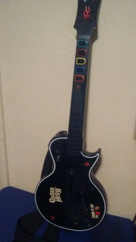 2 XBox 360 RedOctane Guitar Hero Gibson Les Paul controllers  Straps & 3 Games