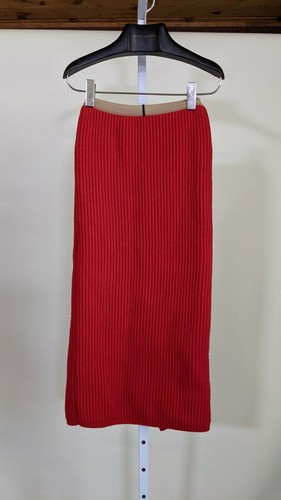 Calvin Klein 205w35nyc FW 2017 Ribbed Cashmere Blend Red Calvin Klein 205w35nyc FW 2017 Ribbed Cashmere Blend Red