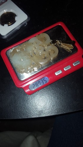 ANTIQUE CHINESE QING CARVED Double  Dragon WHITE JADE PENDANT