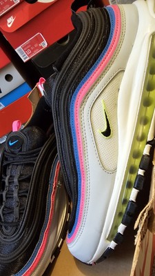 Nike Air Max 97 Size 10 Pure Platinum Platine Pur Blanc Noir