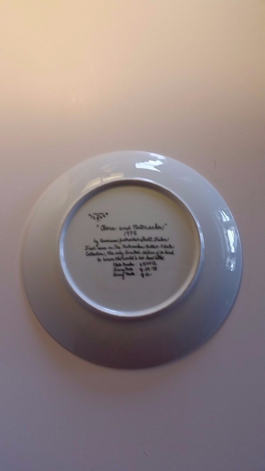 CLARA AND NUTCRACKER 1978  Vintage Plate The Nutcracker Ballet Christmas Decor