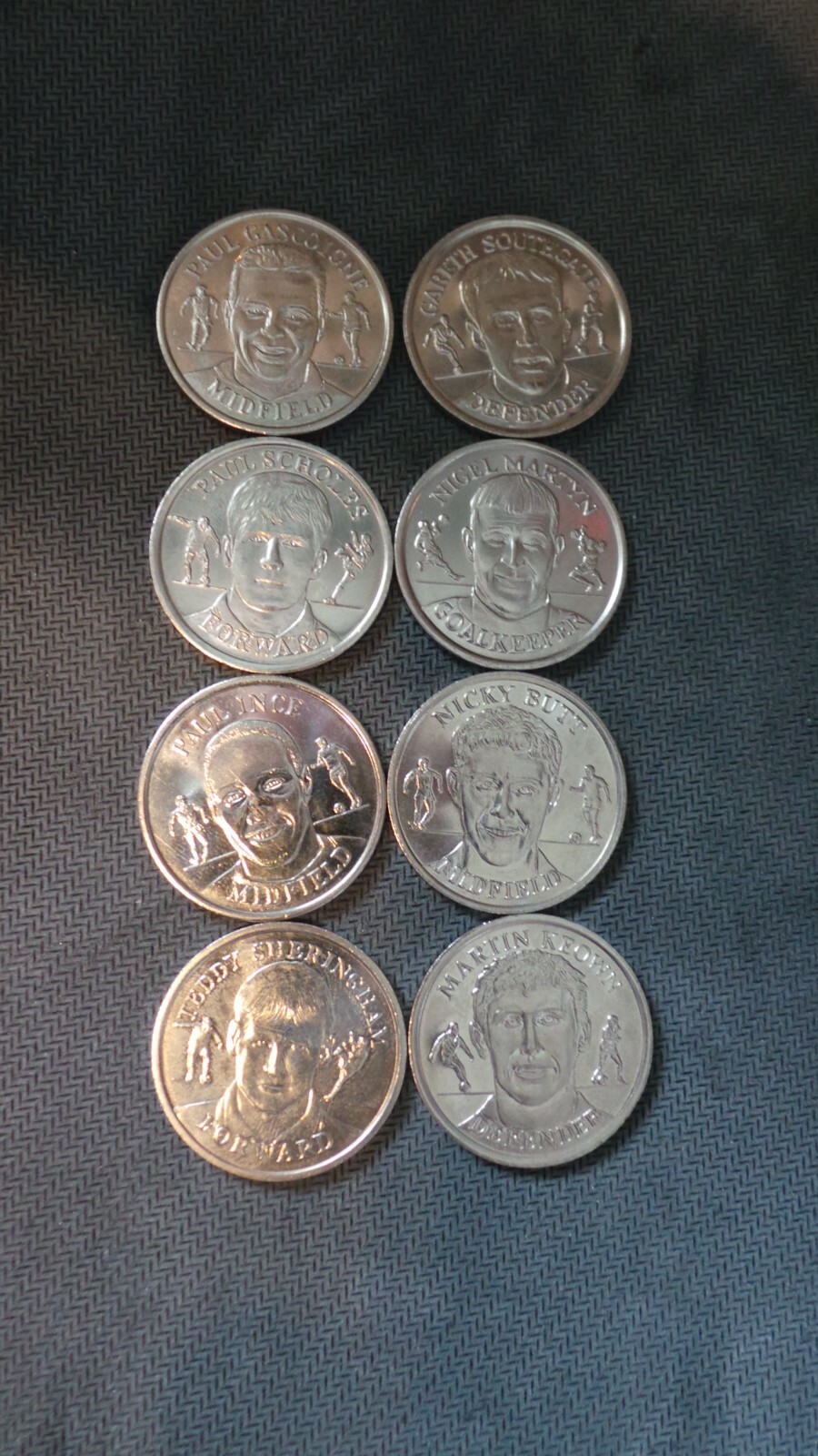 Sainsbury's Official England Squad Coin Medal Collection 1998