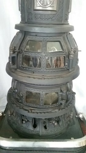 Antique Silver Moon Wood Stove