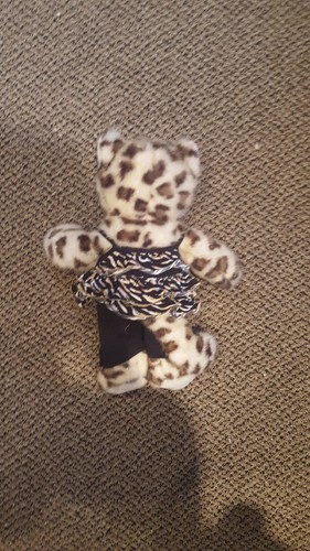 Pre-Owned Build a Bear Snow Leopard Stuffed Animal Plush with Outfit Cat Cheetah