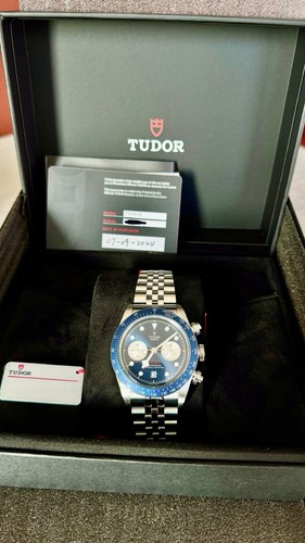 Pre-owned Tudor Black Bay Chronograph Boutique Blue Dial Brand