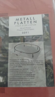 Metall Platten 4 Stück Busch GmbH & Co. #5091