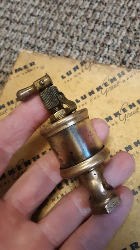 VINTAGE BRASS LUNKENHEIMER NO. 1 FIG. 1300 SENTINEL DRIP PARTS OILER