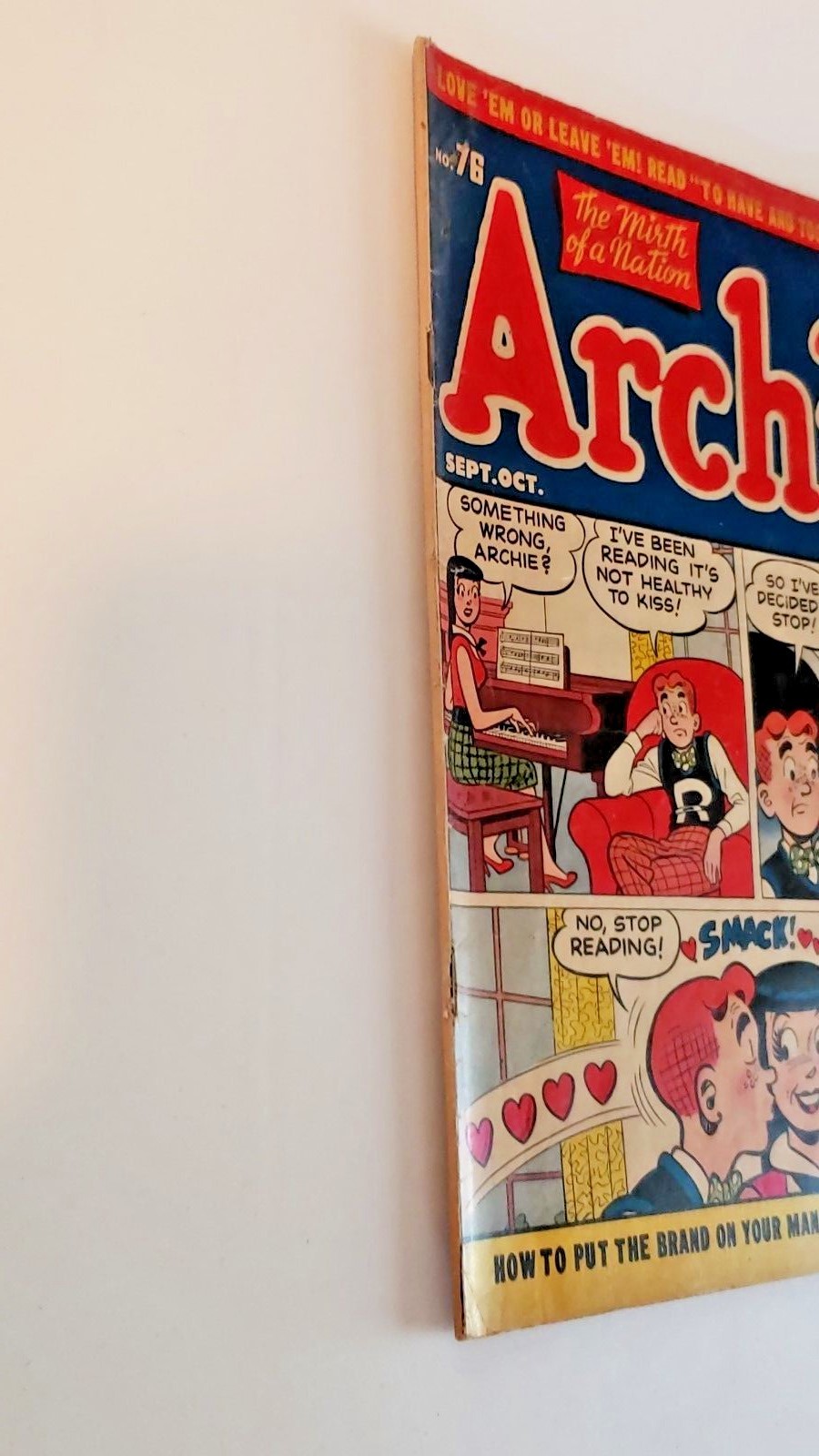 ARCHIE #76 COMIC BOOK 1955 10c VG