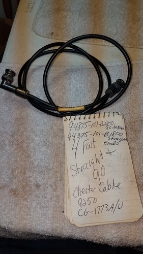 USA made  Beldon 8259 Jumper straight ,one 90 chester cable co 9250 total of 5