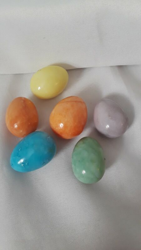 🥚Vintage Clutch of Marble Eggs 1.75"🥚