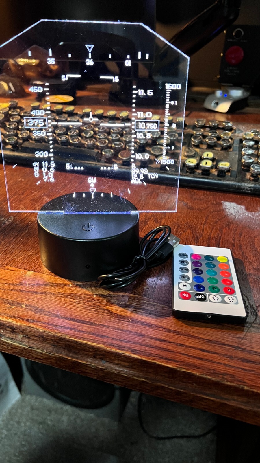 F14 Tomcat Heads Up Display -HUD- LED Light -Sign - Night Light-