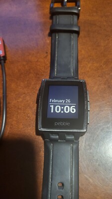 Black Pebble Steel 401B Smartwatch