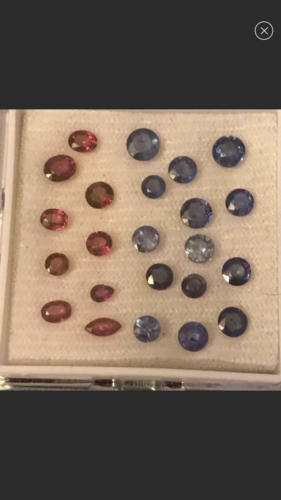 6.35 ct Natural Loose Red and Blue Sapphire Mixed Gemstones Parcel Lot