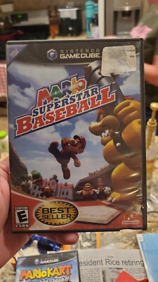 Mario Superstar Baseball (Nintendo GameCube, 2005) Tested No Manual, Resurfaced 
