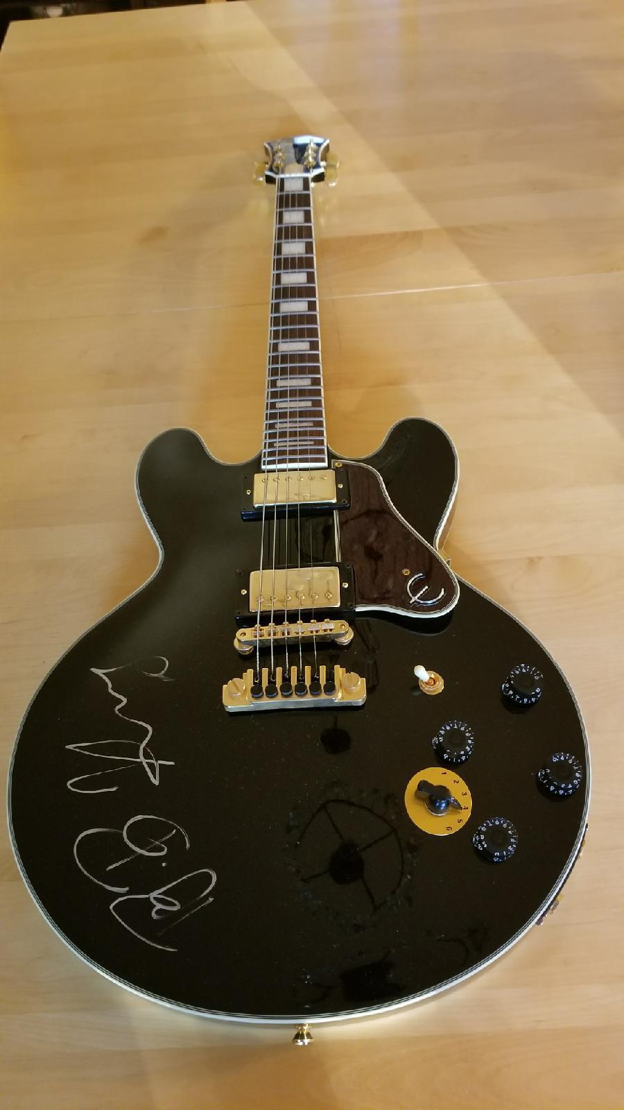 B. B. King hand signed Lucille Signature Guitar