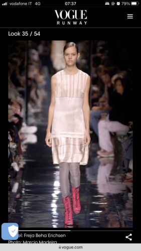 Prada Spring 2006 100% Silk Dress 40 Archive Rare Pink Sz S Prada Spring 2006 100% Silk Dress 40 Archive Rare Pink Sz S