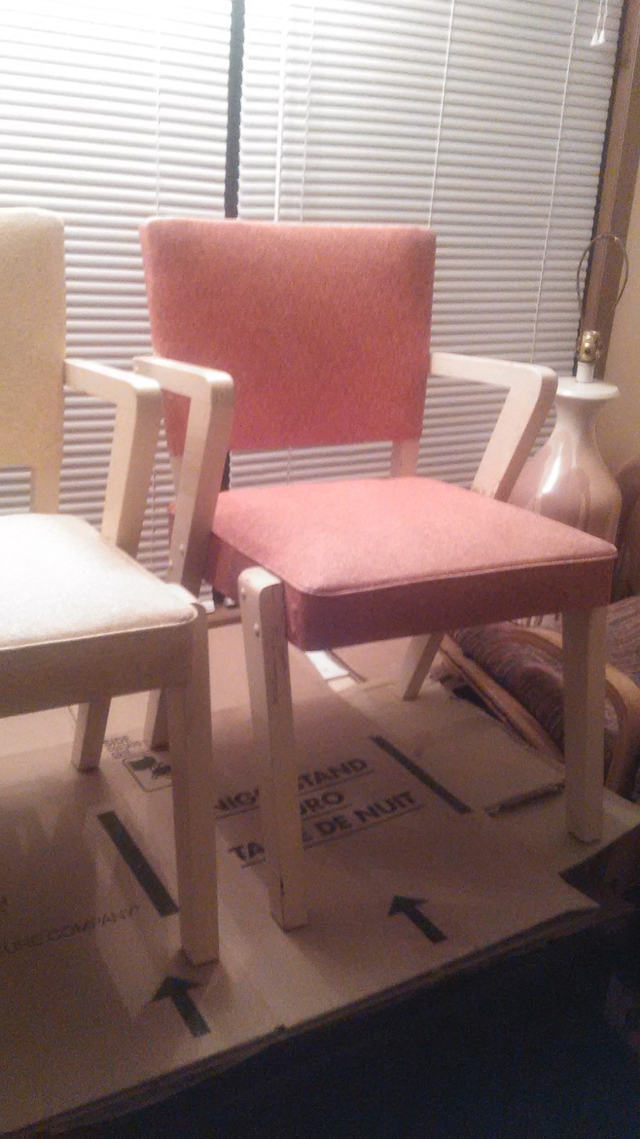 SET OF MID CENTURY MODERN BY BAUMRITTER FOR VIKO ZEE ARM VINYL SEAT RETRO CHAIRS