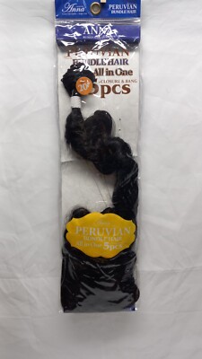 Anna Peruvian Bundle hair All in One closure & bang human hair quality 5 pcs