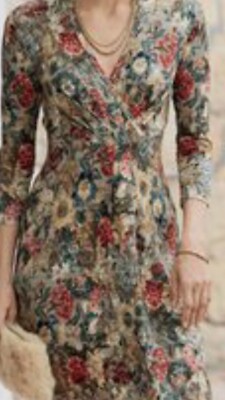 Peruvian Connection Floral Dress New