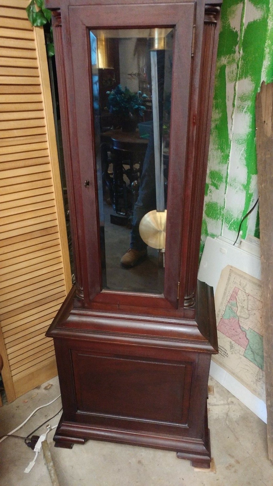 Antique Grandfather Clock Mahogany Tall Case - Baltimore - BEAUTIFUL Condition!