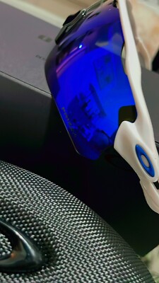 Oakley Radar EV Path Shield Men's Sunglasses - White And Blue Shd
