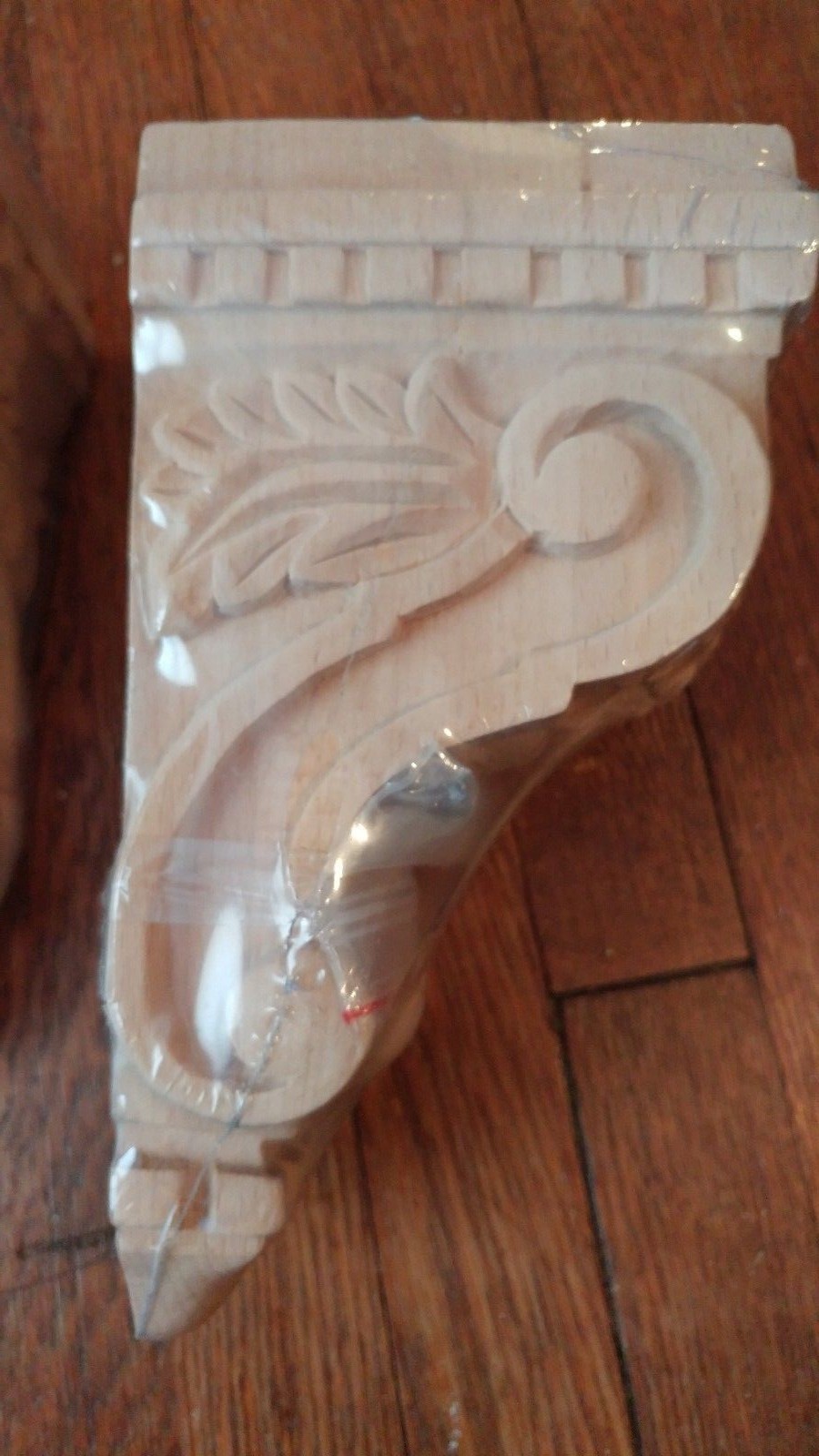 Pair New Wood Corbels Wall Shelf Bookend