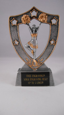 CHEERLEADING/CHEERLEADER RESIN TROPHY AWARD - FREE ENGRAVING!!!!
