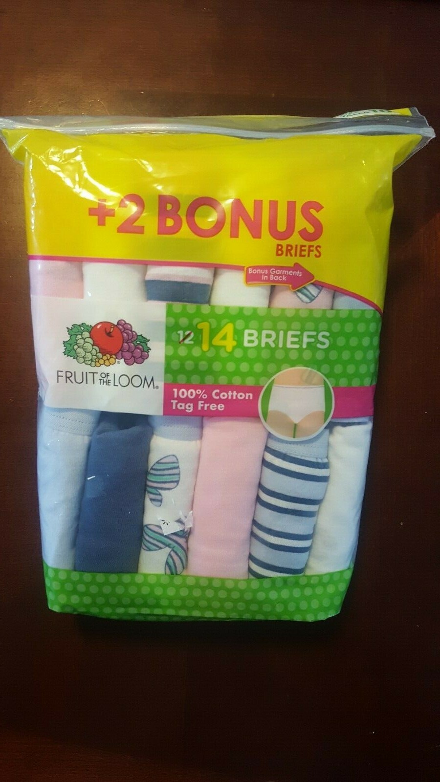 Fruit of the Loom Little Girls' Assorted Briefs (Pack of 14)