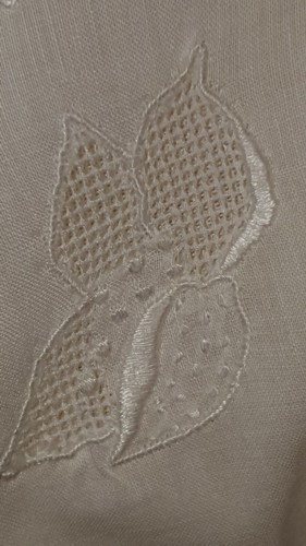 Original 1900's White Cotton Hand Stitched & Embroidered Gown/Chemise - Must See
