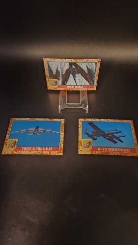 3 Card Lot 1991 Topps Desert Storm #134  B-52 #149 Top Gun #118 A-10 Warthog