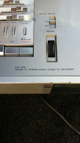 Jvc Cx 710 Boom Box Tv  tape player needs repair,radio works good