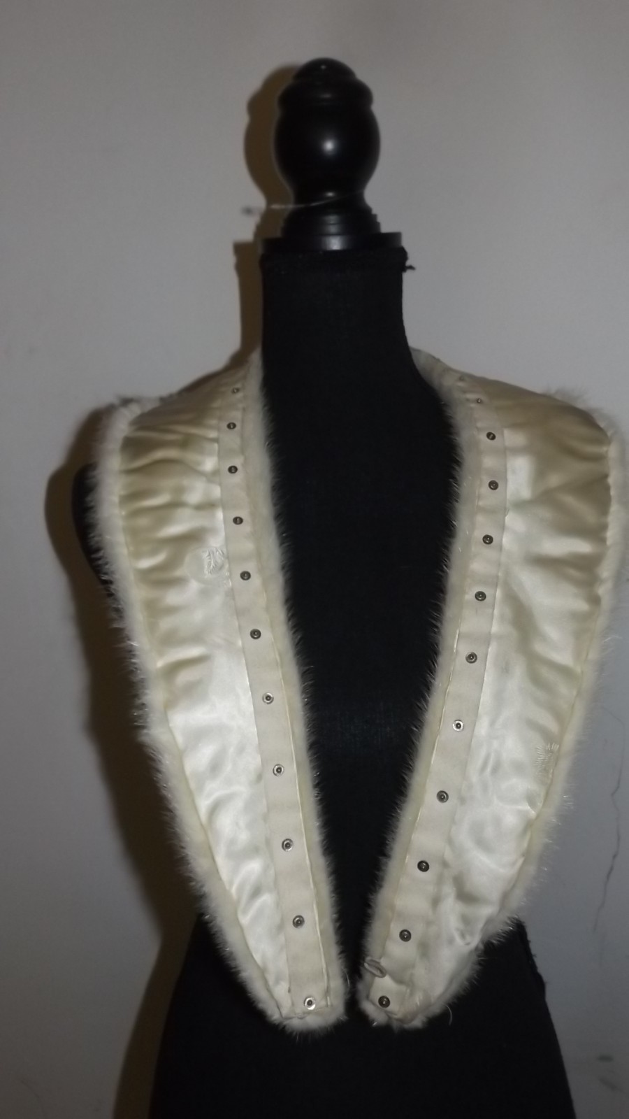 Genuine Mink  Fur Long Lining  Wrap  Stole  Collar.