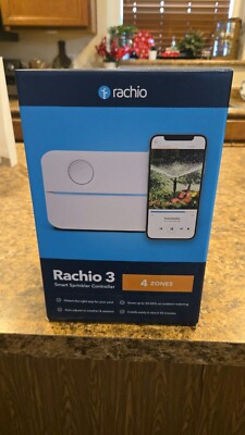 Rachio 3 Smart Sprinkler Controller 4 Zone 3rd Gen - 4ZULW-C