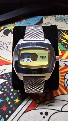 Citizen Independent 1481010 Yellow Jumping Hour Japan Made / Rare Color  watch