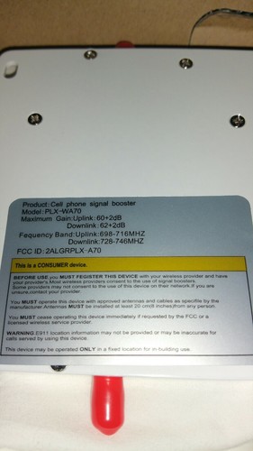 HJCINTL CELL PHONE SIGNAL REPEATER AMPLIFIER BOOSTER KIT PLX-WA70