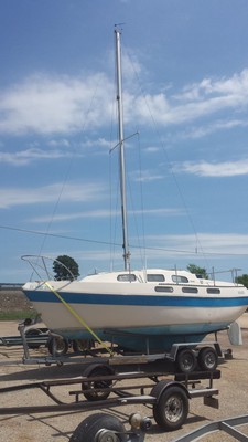 1974 Bayliner Buccaneer 240 with trailer