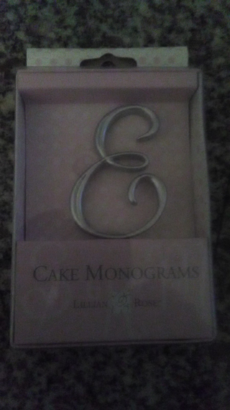 LILLIAN CAKE MONOGRAM - LETTER 