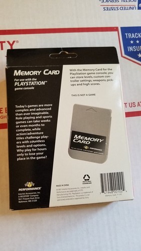 Sony Playstation - Performance Memory Card - 15 Blocks!