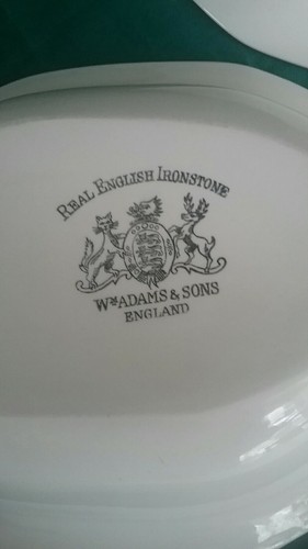 2 Vintage WM Adams and Sons Real English Ironstone Serving Bowls.