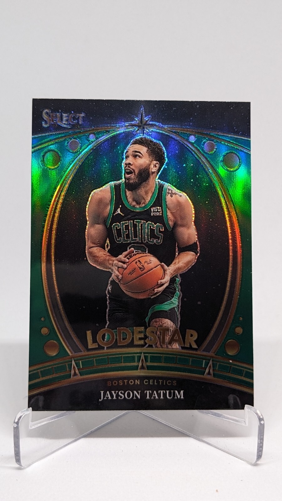 Jayson Tatum 2023-24 Panini Select Basketball Lodestar Green