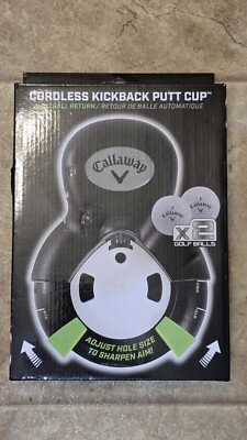 Callaway Cordless Kickback Putt Cup Golf Training Aid Set - Black