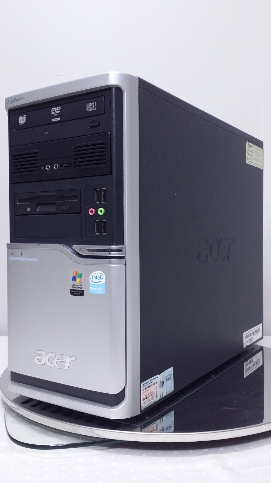 AcerPower FH Pentium D CPU 2.80GHz 1GB RAM 160GB HDD Windows AcerPower FH Pentium D CPU 2.80GHz 1GB RAM 160GB HDD Windows