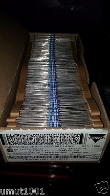 300x VISHAY MPR24-25 0.6W 61K9 0.1% 25ppm HI END PRECISION RESISTORS FOR AUDIO !
