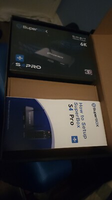 SuperBox S4 Pro TV Box Media Player With Bluetooth Voice Command Remote NEW!