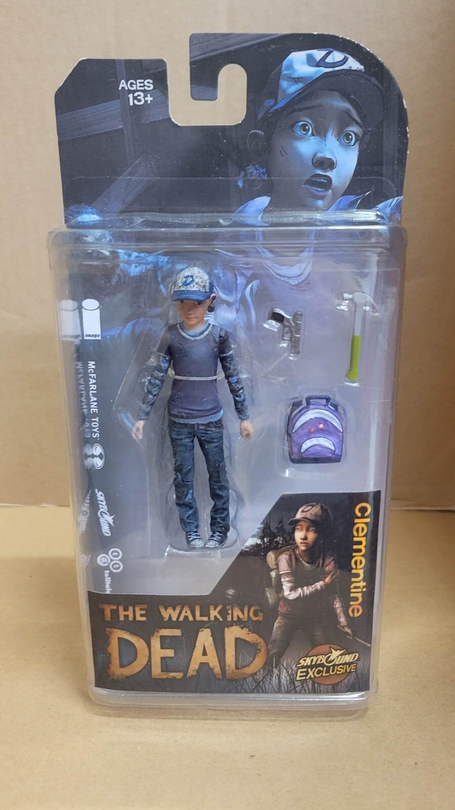 Walking Dead CLEMENTINE Figure Skybound Exclusive Mcfarlane Walking Dead CLEMENTINE Figure Skybound Exclusive Mcfarlane