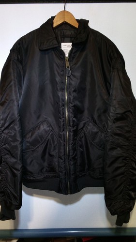 Flyer's Cold Weather XXL CWU-36/P Black Nylon Jacket, Size