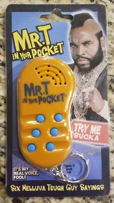 2002 Emanation Mr. T In Your Pocket talking keychain NIP
