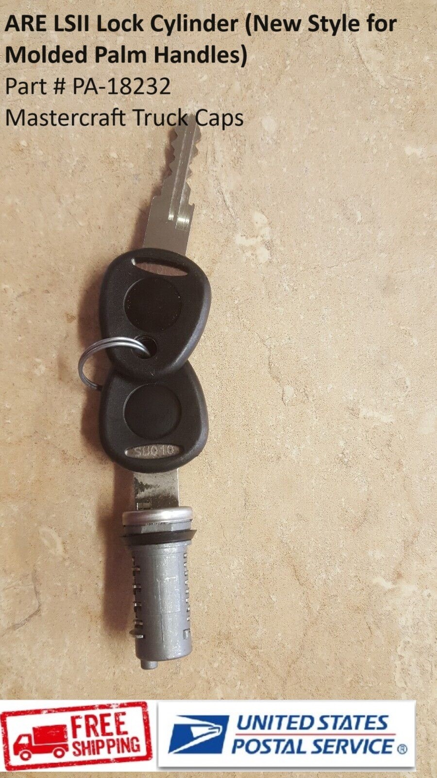 ARE LSII LOCK CYLINDER (Newer Style for molded palm handles