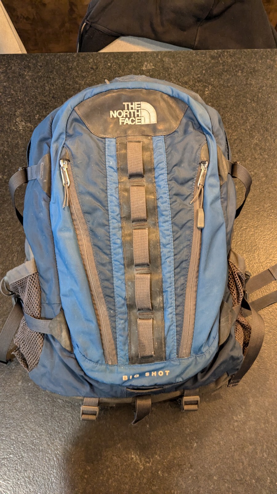 THE NORTH FACE BIG SHOT Backpack Bag Blue And Gray, PRE